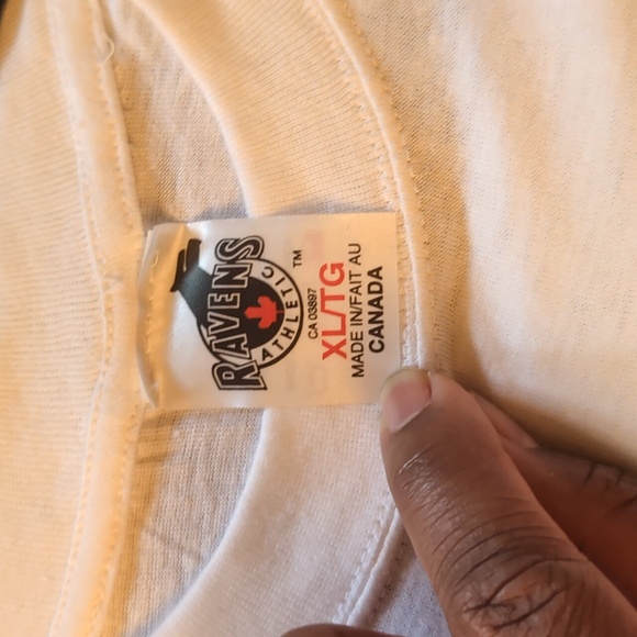 Ravens| NWOT Vintage Toronto Raptors White Short Sleeve T-shirt Cotton - Picture 10 of 11